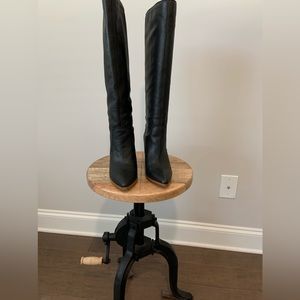 1. State tall leather black boots